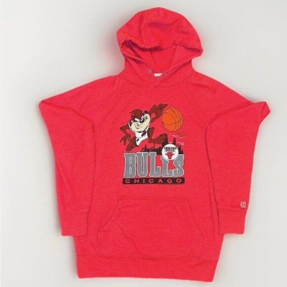 Homage Chicago Bulls Tasmanian Devil Space Jam Hoodie Sweatshirt Size Medium - Picture 1 of 6
